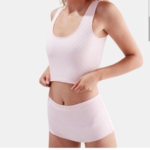 Vintage Solid Stripped Bikini